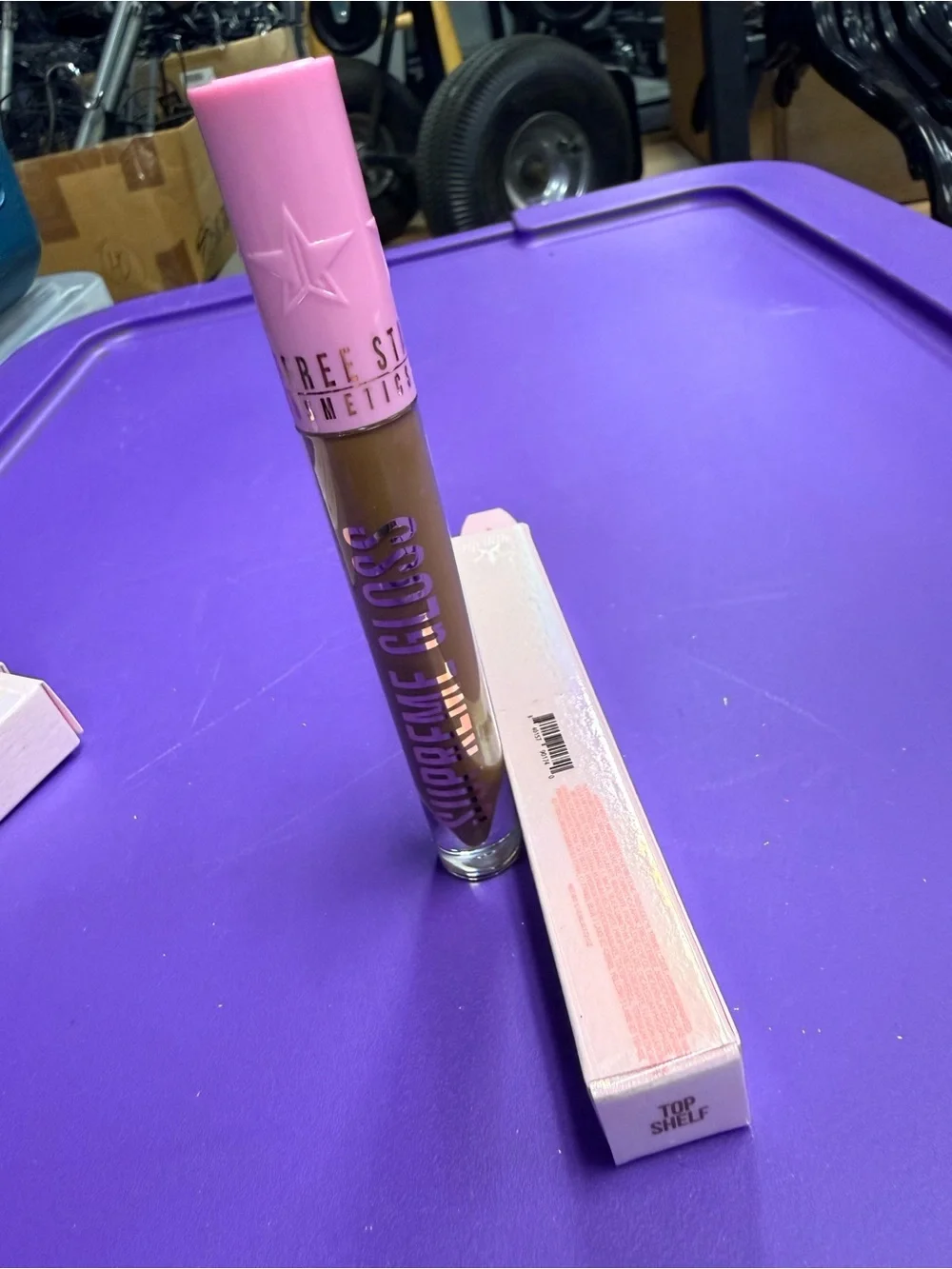Jeffree Star Velour Liquid Lipstick Top Shelf Gloss — Brown